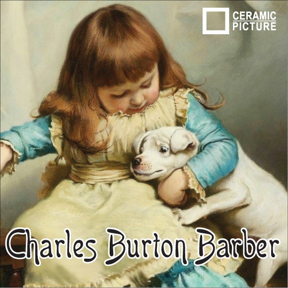 Керамические картины винтаж Charles Burton Barber (Ceramic-Picture)